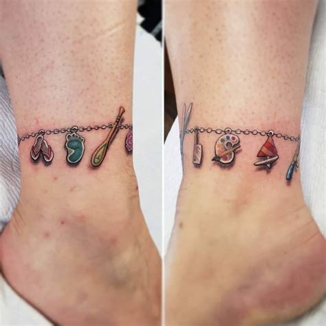 charm bracelet tattoo|charm bracelet tattoos with names.